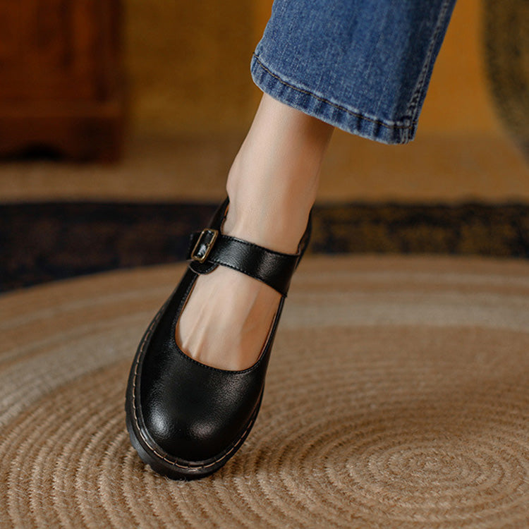 Ballerines Mary Jane Orthopédiques pour Femme | Chaussures Classiques en Cuir au Quotidien