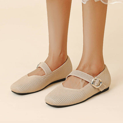Ballerines Orthopédiques Mary Jane pour Femme | Chaussures Respirantes à Bout Carré en Maille