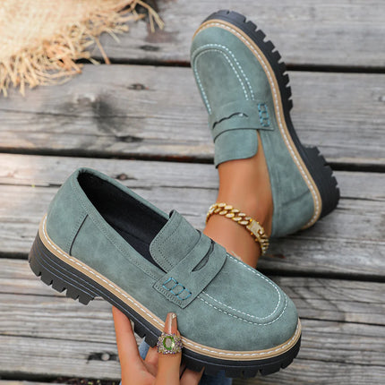 Women's Platform Loafers | Chunky Sole Comfort with Arch Support
