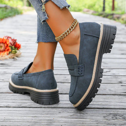 Women's Platform Loafers | Chunky Sole Comfort with Arch Support