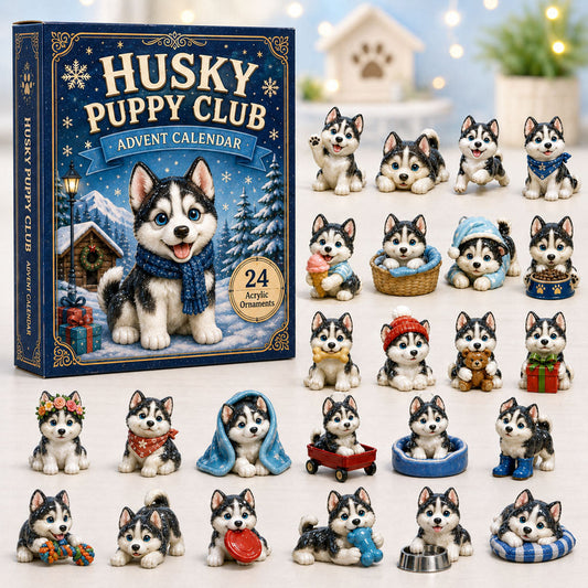 Husky Puppy Club Advent Calendar 2026 - 24-Day Festive Countdown