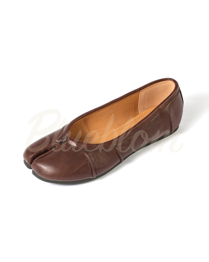 Chaussures Tabi ballerines marron