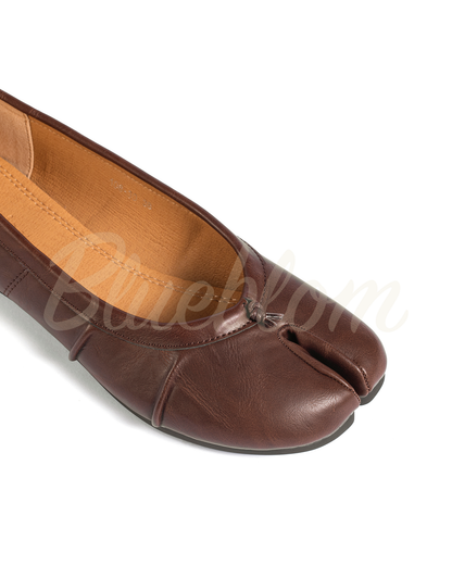Chaussures Tabi ballerines marron