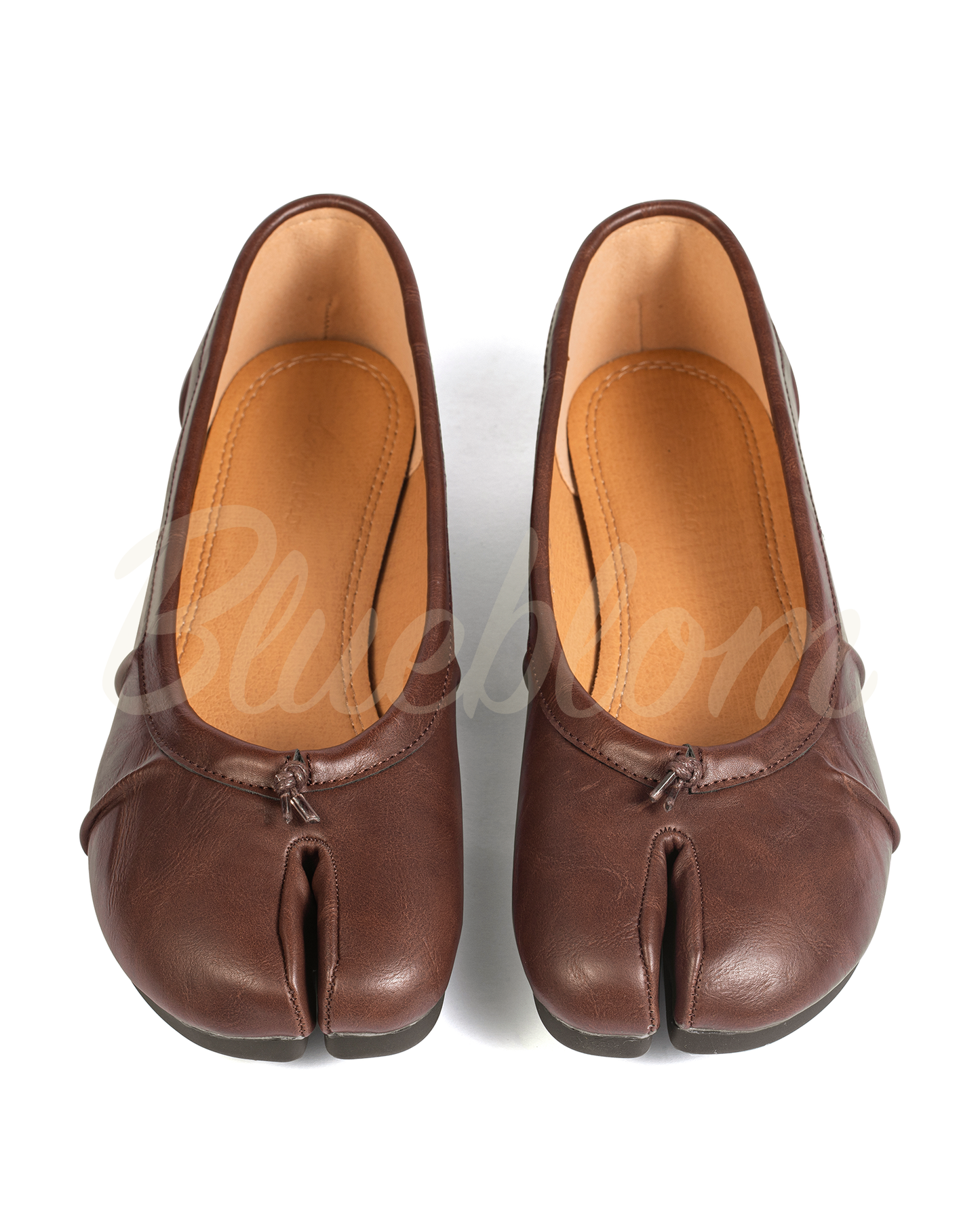Chaussures Tabi ballerines marron