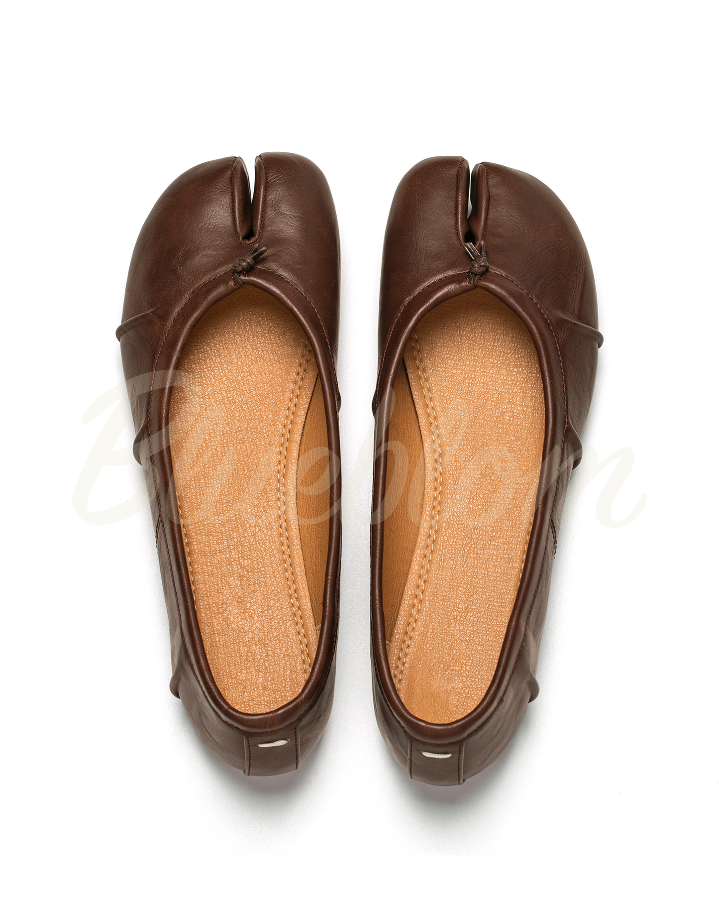 Chaussures Tabi ballerines marron