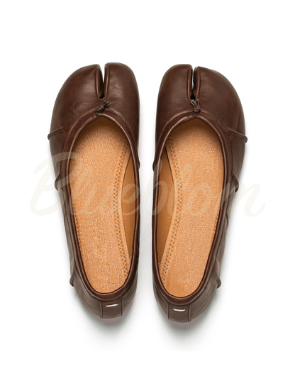 Chaussures Tabi ballerines marron