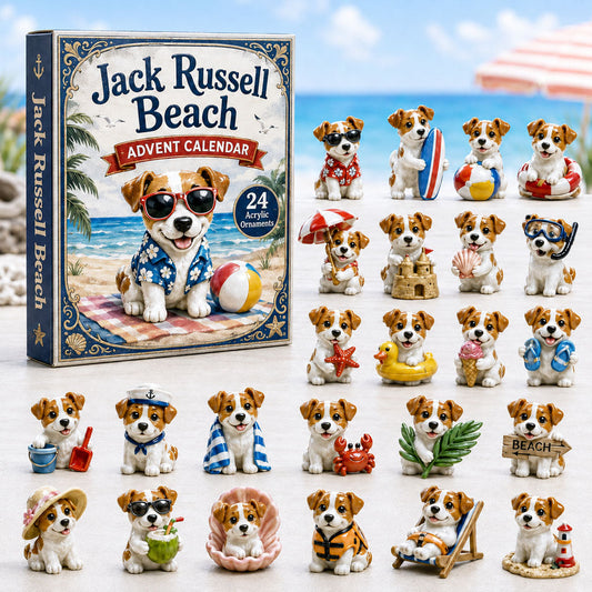 Jack Russell Beach Advent Calendar 2026 - 24-Day Festive Countdown