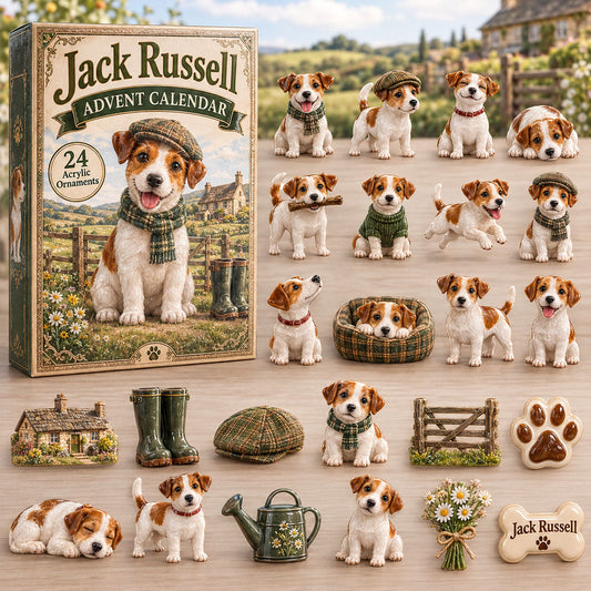 Jack Russell English Countryside Advent Calendar 2026 - 24-Day Festive Countdown