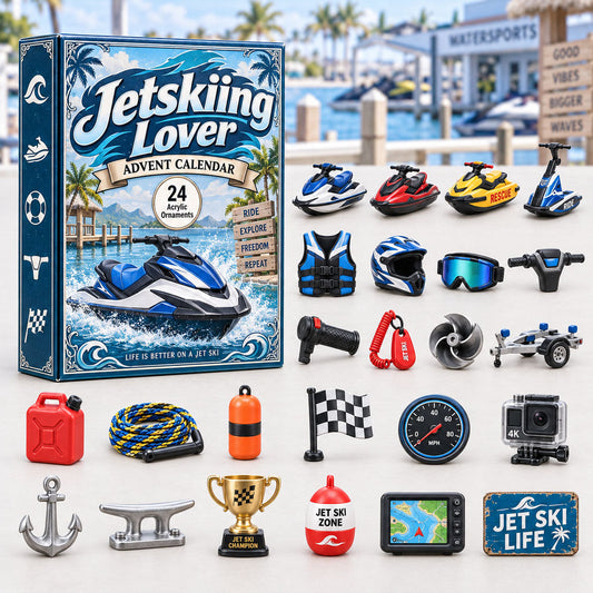 Jetskiing Lover Advent Calendar 2026 - 24-Day Festive Countdown