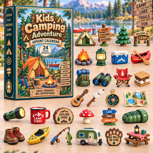 Kids Camping Adventure Advent Calendar 2026 - 24-Day Festive Countdown