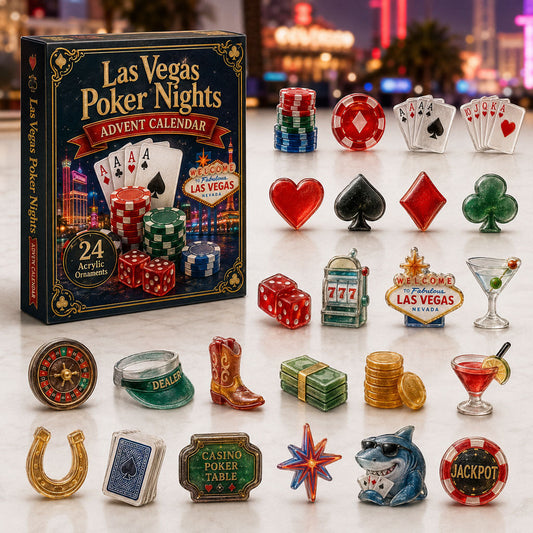 Las Vegas Poker Night Advent Calendar 2026 - 24-Day Festive Countdown