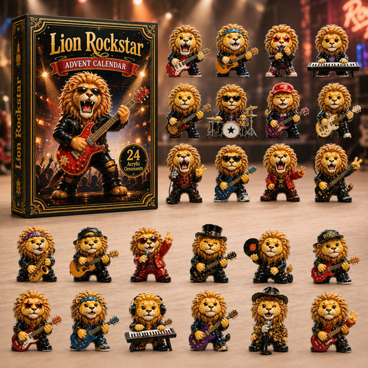 Lion Rockstar Advent Calendar 2026 - 24-Day Festive Countdown