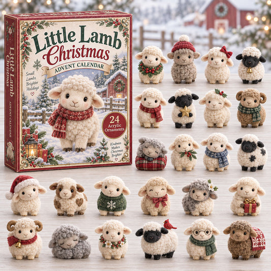 Little Lamb Christmas Advent Calendar 2026 - 24-Day Festive Countdown