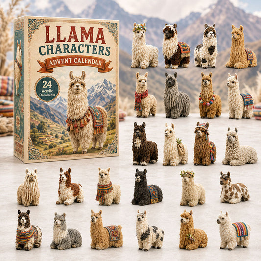 Llama Characters Advent Calendar 2026 - 24-Day Festive Countdown