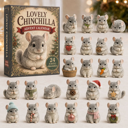 Lovely Chinchilla Advent Calendar 2026 - 24-Day Festive Countdown