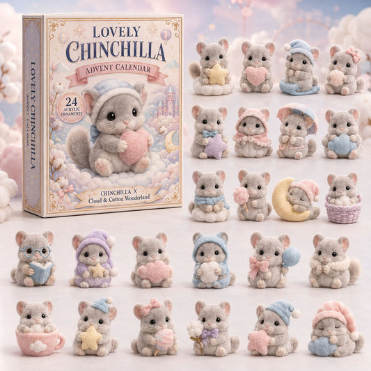 Lovely Chinchilla Dream Advent Calendar 2026 - 24-Day Festive Countdown