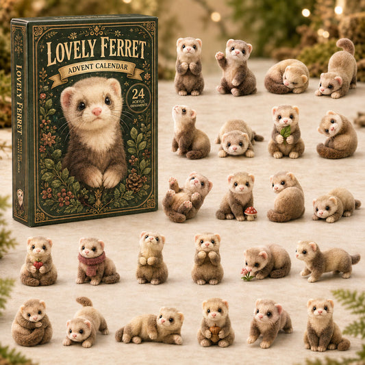 Lovely Ferret Advent Calendar 2026 - 24-Day Festive Countdown