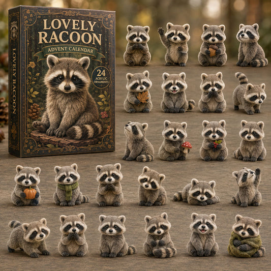 Lovely Raccoon World Advent Calendar 2026 - 24-Day Festive Countdown