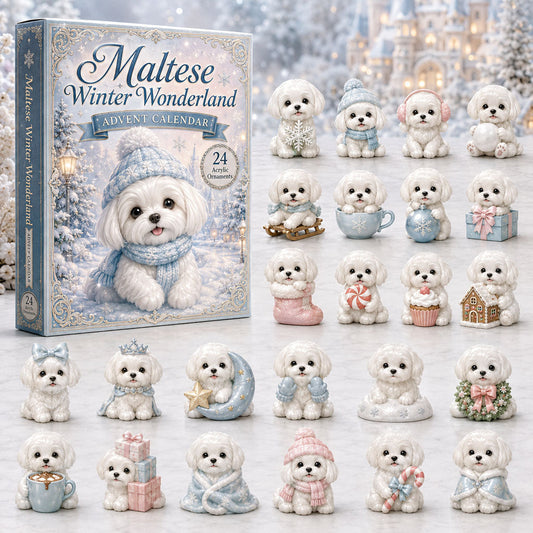Maltese Winter Wonderland Advent Calendar 2026 - 24-Day Festive Countdown