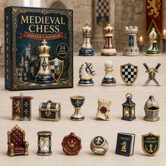 Medieval Chess Advent Calendar 2026 - 24-Day Festive Countdown