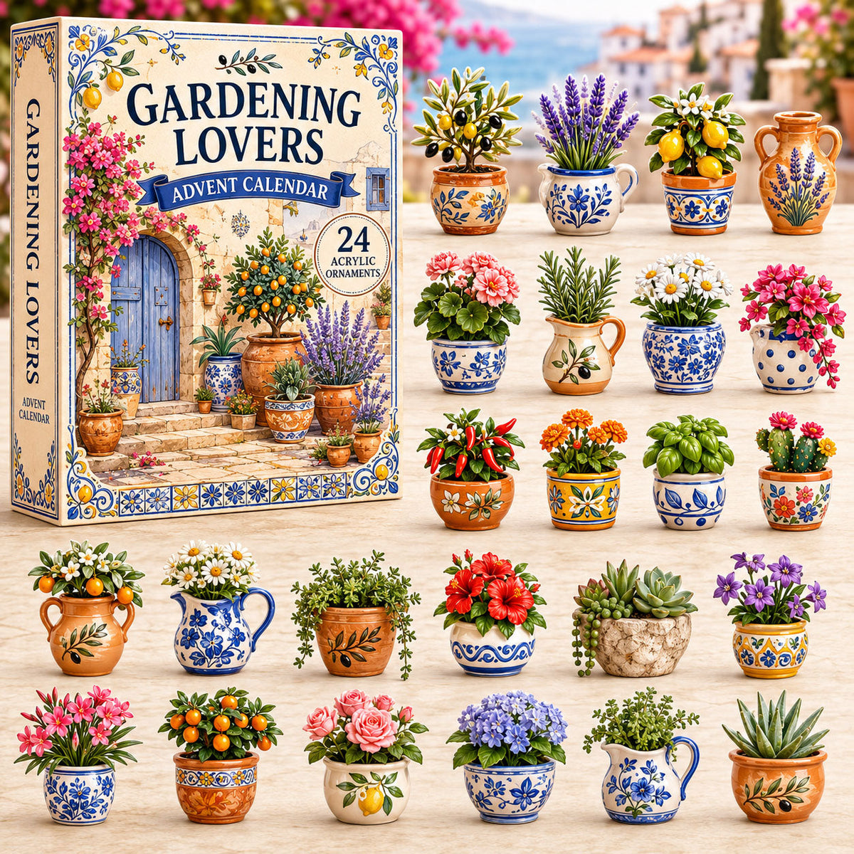 Mediterranean Garden Advent Calendar 2026 - 24-Day Festive Countdown