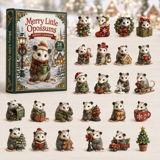 Merry Little Opossums Advent Calendar 2026 - 24-Day Festive Countdown