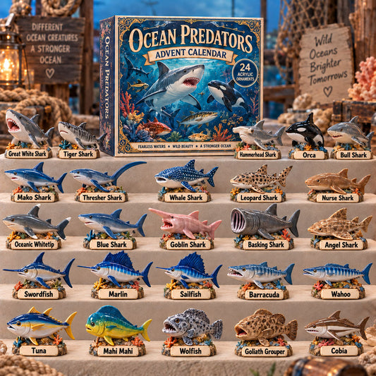 Ocean Predators Advent Calendar 2026 - 24-Day Festive Countdown
