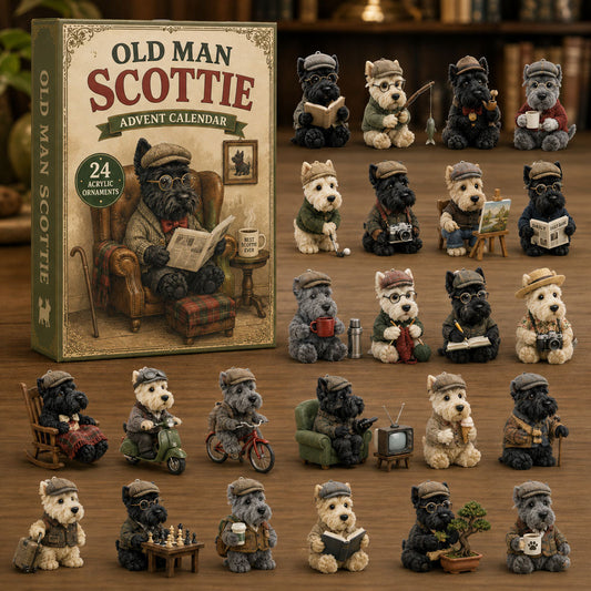 Old Man Scottie Advent Calendar 2026 - 24-Day Festive Countdown