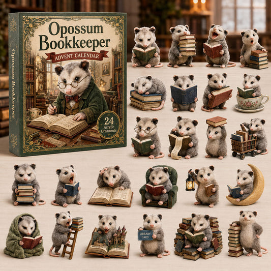 Opossum Bookkeeper Advent Calendar 2026 - 24-Day Festive Countdown