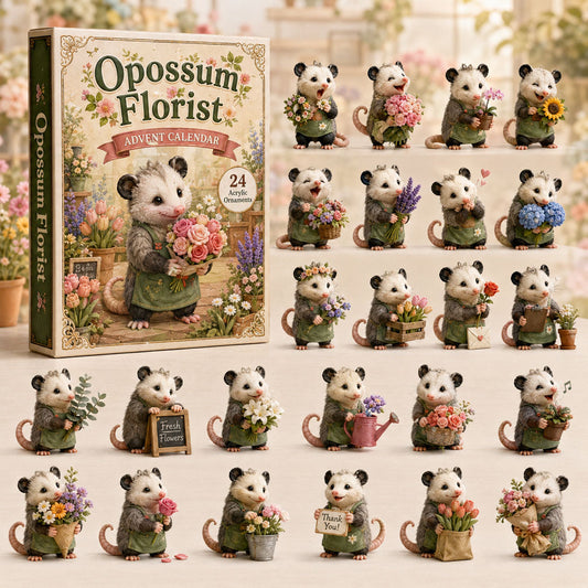 Opossum Florist Advent Calendar 2026 - 24-Day Festive Countdown