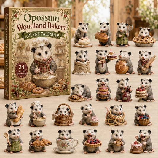 Opossum Woodland Bakery Advent Calendar 2026 - 24-Day Festive Countdown