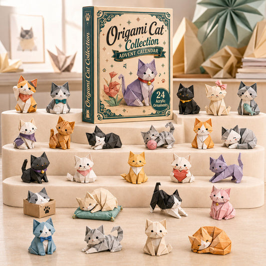 Origami Cat Collection Advent Calendar 2026 - 24-Day Festive Countdown