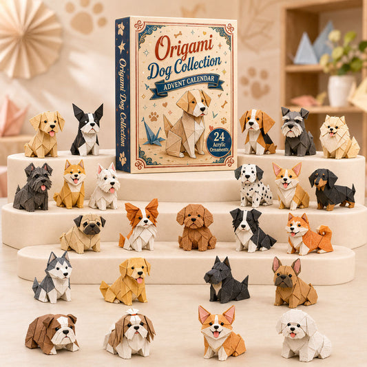 Origami Dog Collection Advent Calendar 2026 - 24-Day Festive Countdown