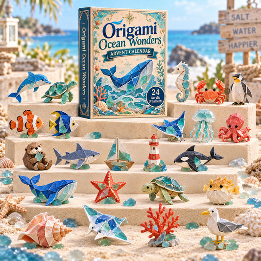 Origami Ocean Wonders Advent Calendar 2026 - 24-Day Festive Countdown