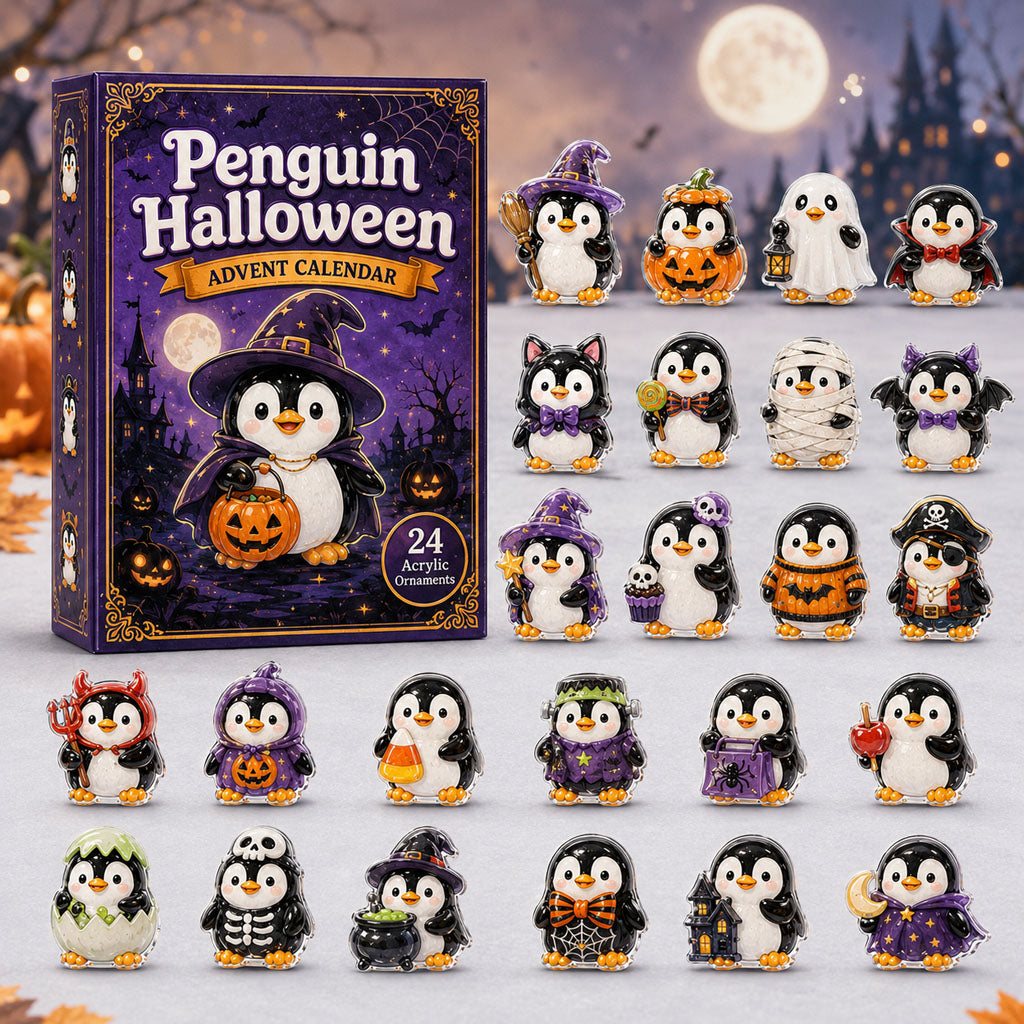 Penguin Halloween Advent Calendar 2026 - 24-Day Festive Countdown