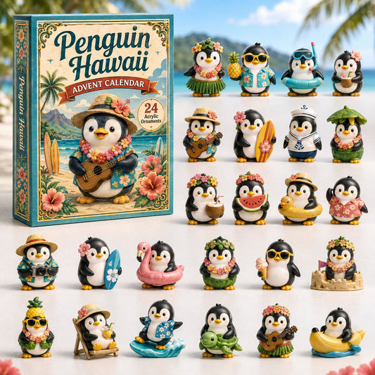 Penguin Hawaii Ocean Advent Calendar 2026 - 24-Day Festive Countdown