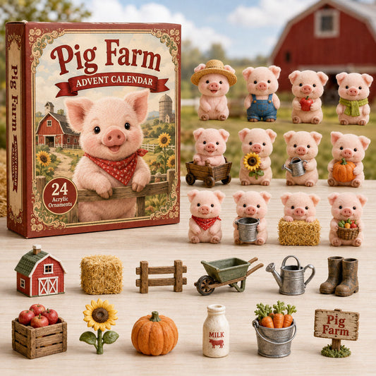 Pig Farm Advent Calendar 2026 - 24-Day Festive Countdown