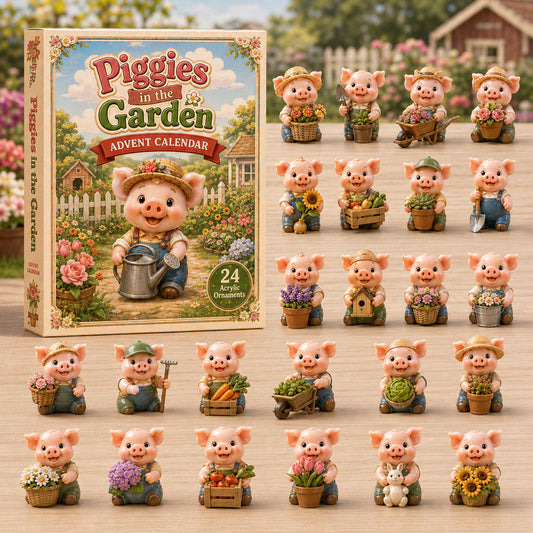Piggies in the Garden Advent Calendar 2026 - 24-Day Festive Countdown