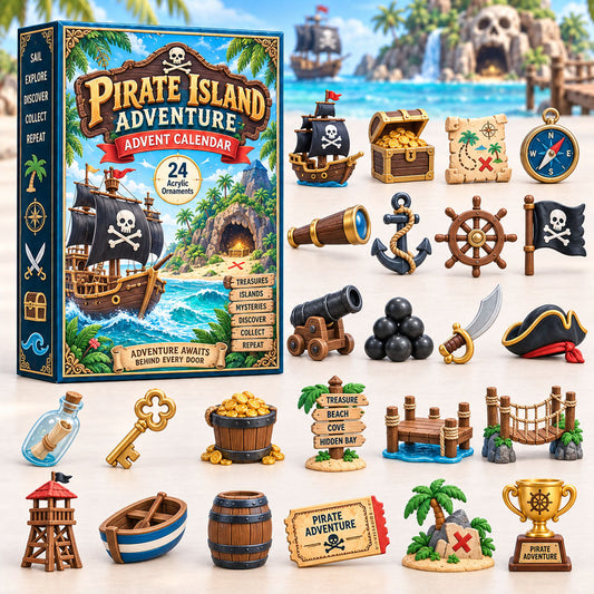 Pirate Island Adventure Advent Calendar 2026 - 24-Day Festive Countdown