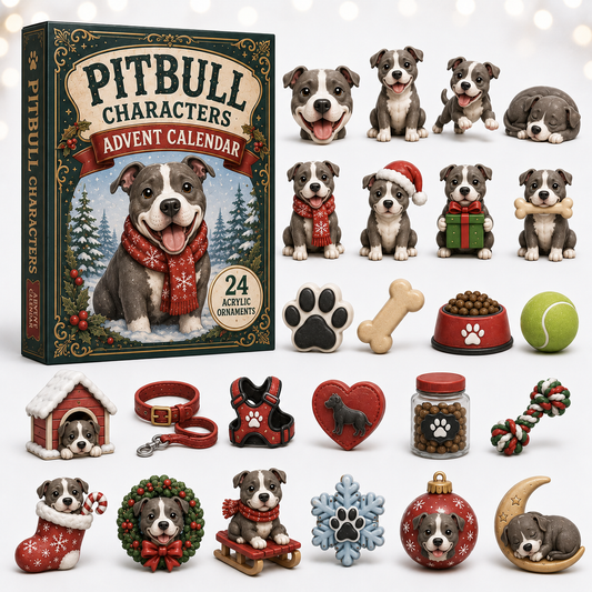 Pitbull Characters Advent Calendar 2026 - 24-Day Festive Countdown