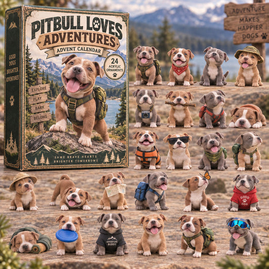 Pitbull Loves Adventures Advent Calendar 2026 - 24-Day Festive Countdown