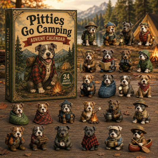 Pitties Go Camping Advent Calendar 2026 - 24-Day Festive Countdown