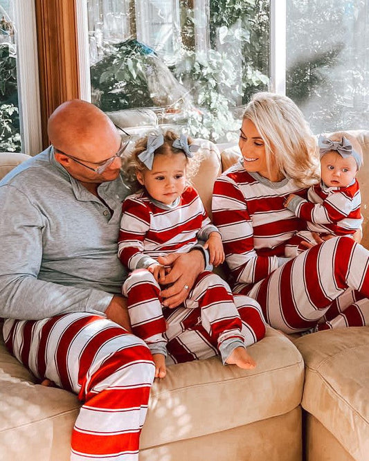 Pleasure Stripe – Pyjamas de Noël Assortis pour la Famille