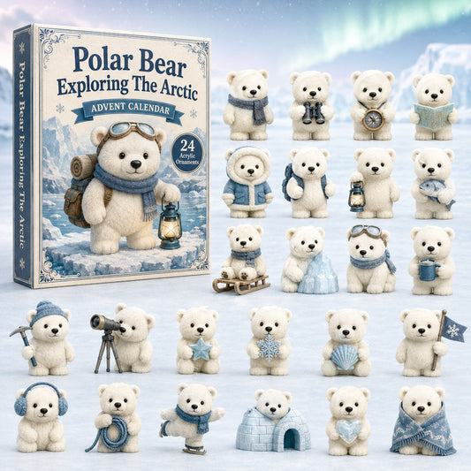 Polar Bear Exploring The Arctic Advent Calendar 2026 - 24-Day Festive Countdown