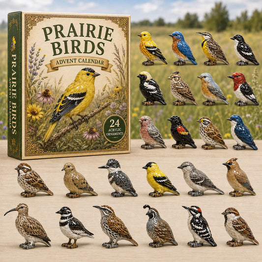 Prairie Birds Advent Calendar 2026 - 24-Day Festive Countdown
