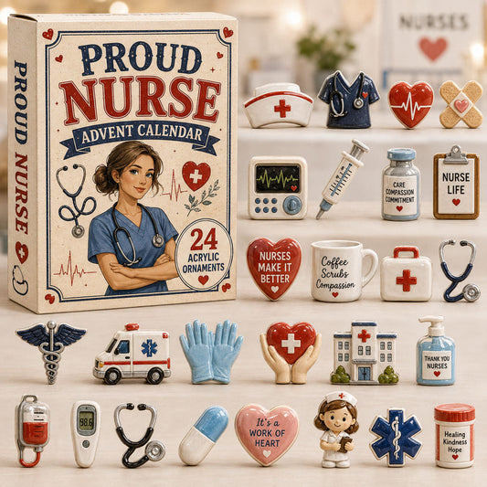 Proud Nurse Life Advent Calendar 2026 - 24-Day Festive Countdown