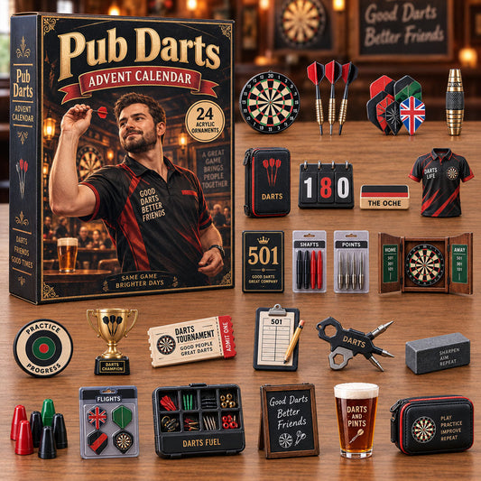 Pub Darts Advent Calendar 2026 - 24-Day Festive Countdown