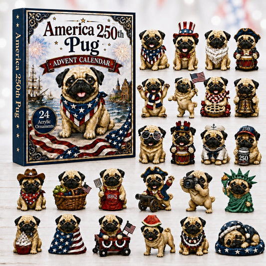Pug Advent Calendar 2026 - 24-Day Festive Countdown