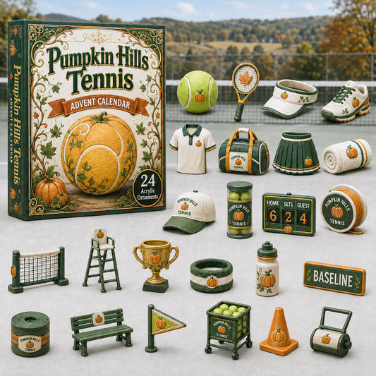 Pumpkin Hills Tennis Advent Calendar 2026 - 24-Day Festive Countdown