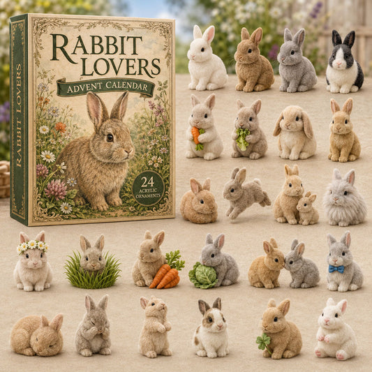 Rabbit Lovers Advent Calendar 2026 - 24-Day Festive Countdown